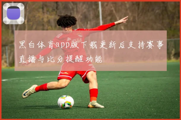 黑白体育app版下载更新后支持赛事直播与比分提醒功能